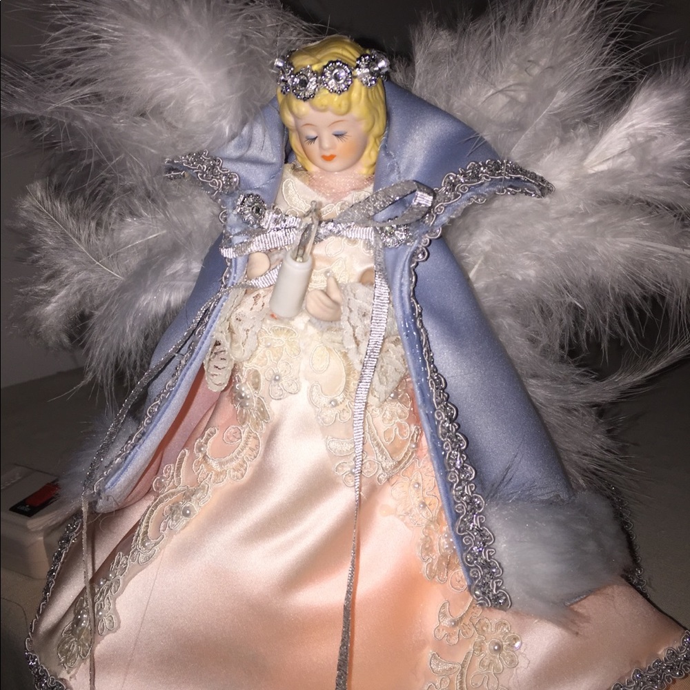 Heirloom wedding dress tree topper handmade MTO